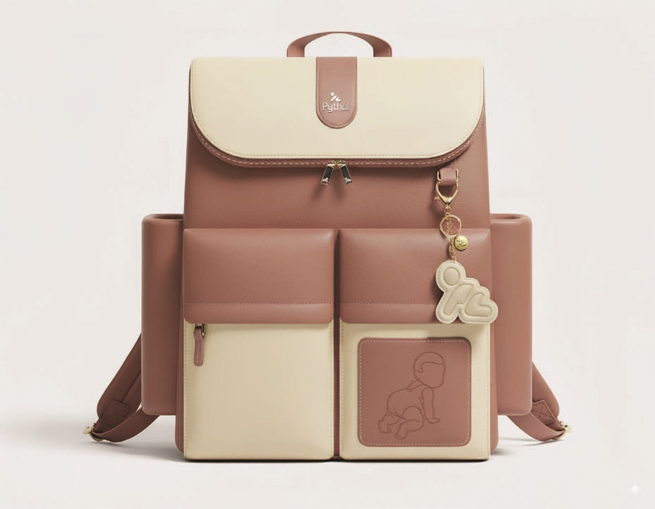 The Pythal Premium Diaper Backpack combines practicality with modern style