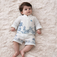 Load image into Gallery viewer, Toile de Jouy Linen Shirt & Trousers Set
