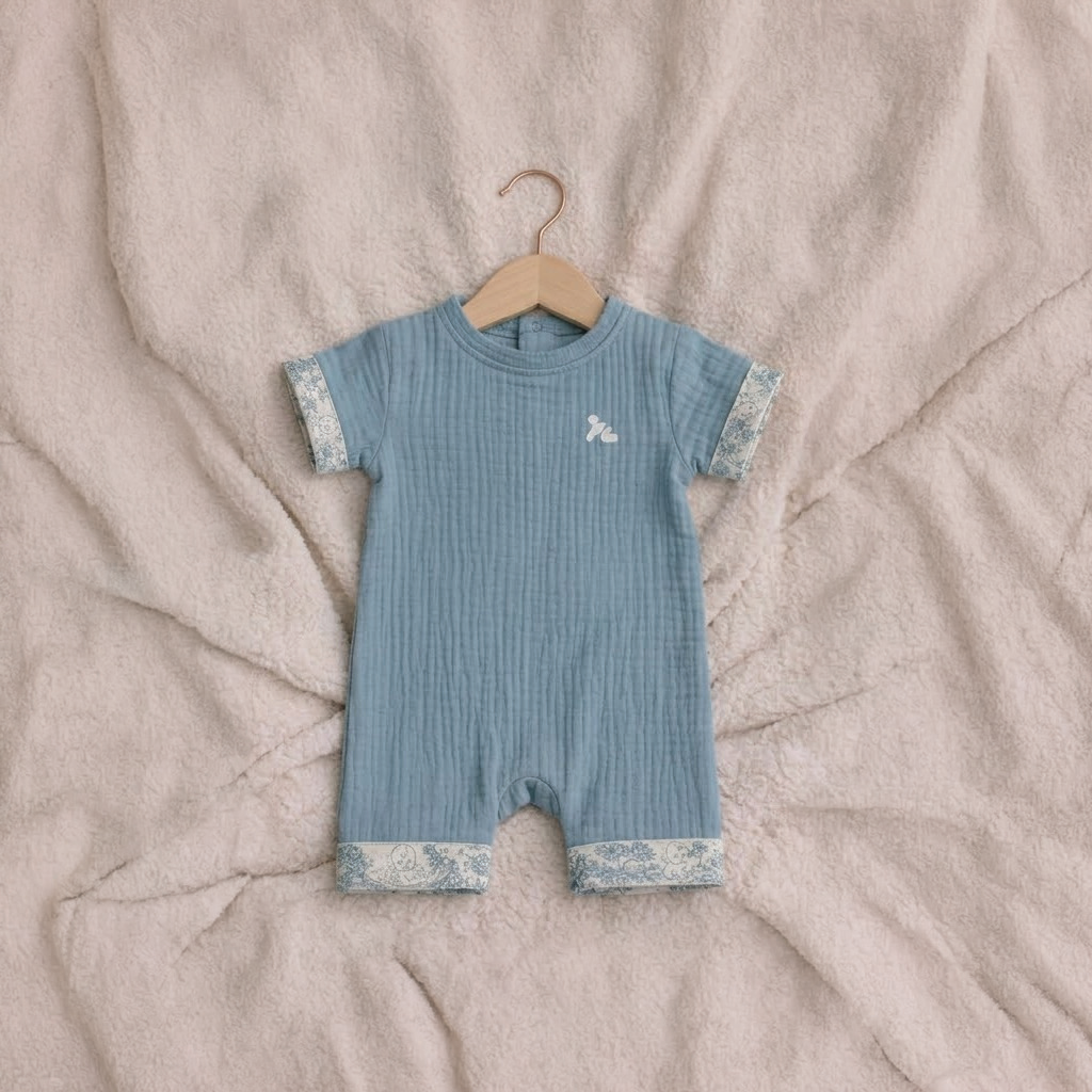 Toile de Jouy Muslin Romper