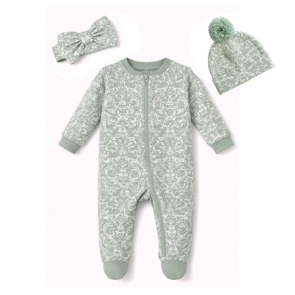 Green Hamper - Retro Bunny