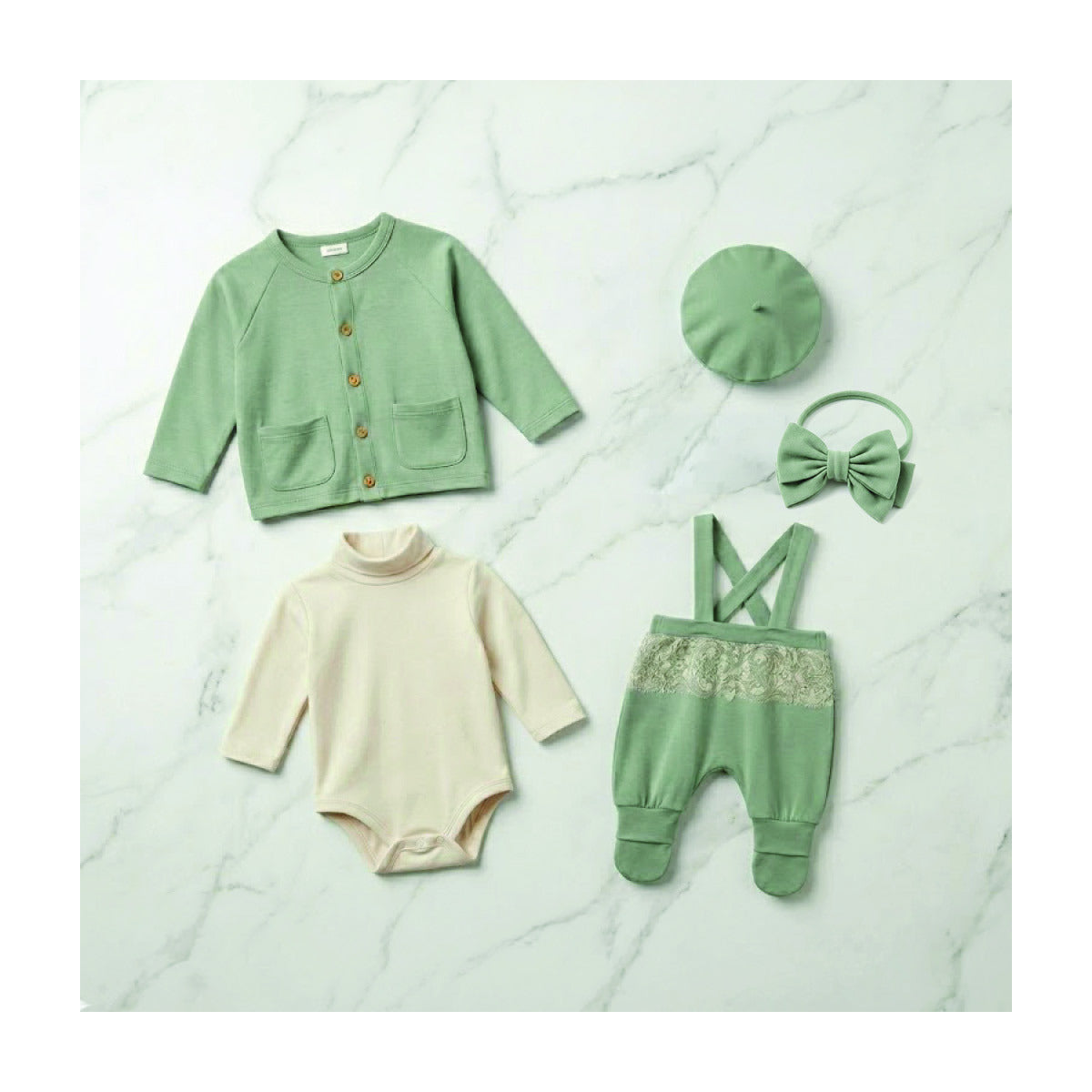 Retro Bunny Dungaree Set